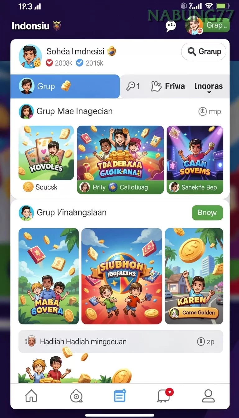 Cuplikan layar 171SLOT — menu navigasi